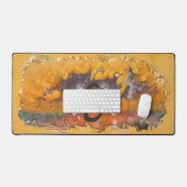 Abstracte Zonnezonsondergang 0612 Bureaumat (Keyboard & Muis)