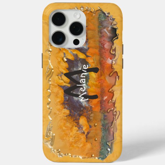 Abstracte Zonnezonsondergang 0612 Case-Mate iPhone Case (Achterkant)