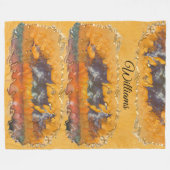 Abstracte Zonnezonsondergang 0612 Fleece Deken (Voorkant (Horizontaal))