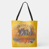 Abstracte Zonnezonsondergang 0612 Tote Bag (Achterkant)