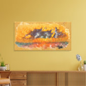 Abstracte Zonsondergang 0612 Kunst Canvas Afdruk (Insitu (Woonkamer))