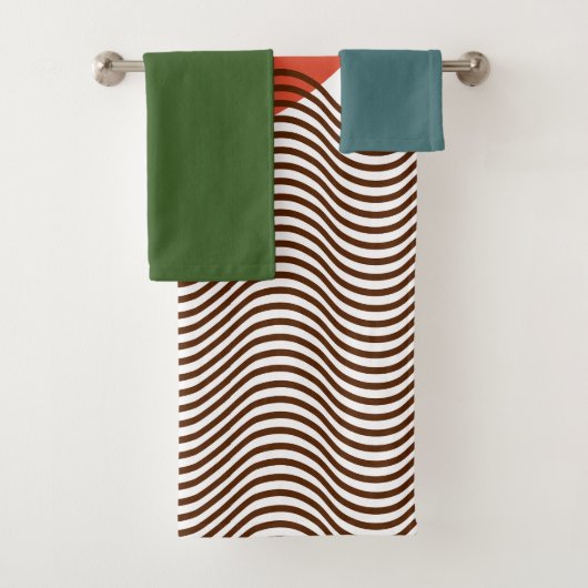 Abstracte zonsondergang bad handdoek (Insitu)