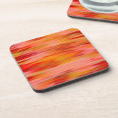 Abstracte zonsondergang bier onderzetter (Linkerzijde)