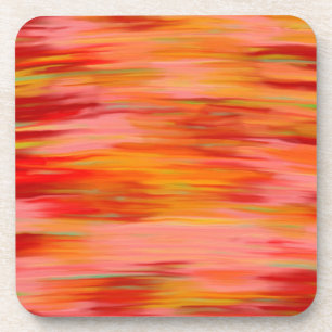 Abstracte zonsondergang bier onderzetter