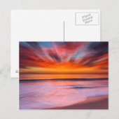 Abstracte zonsondergang bij Tamarack Beach Briefkaart (Voorkant / Achterkant)
