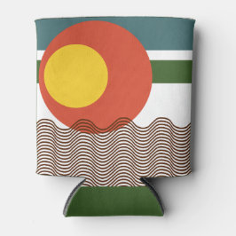 Abstracte zonsondergang blikjeskoeler