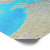 Abstracte Zonsondergang boven Oceaan Poster (Hoek)