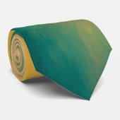 Abstracte Zonsondergang Boven Turquoise Wateren Stropdas (Opgerold)