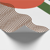 Abstracte zonsondergang cadeaupapier (Hoek)