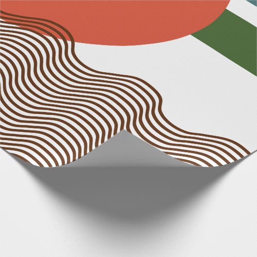 Abstracte zonsondergang cadeaupapier (Hoek)