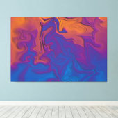 Abstracte Zonsondergang Canvas Afdruk (Insitu (Houten vloer))