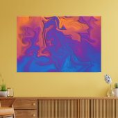 Abstracte Zonsondergang Canvas Afdruk (Insitu (Woonkamer))
