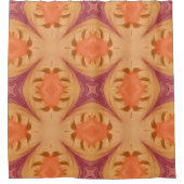 Abstracte zonsondergang douchegordijn (Voorkant)