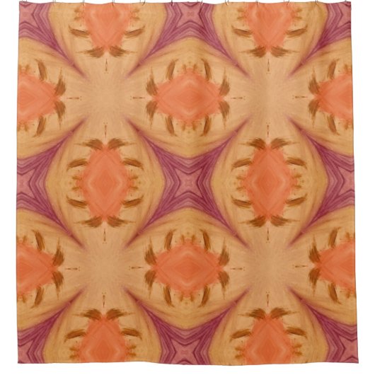 Abstracte zonsondergang douchegordijn (Voorkant)