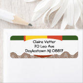 Abstracte zonsondergang etiket (Insitu)