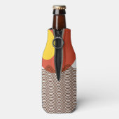 Abstracte zonsondergang flesjeskoeler (Fles Achterkant)