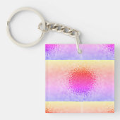 abstracte zonsondergang geïnspireerd sleutelhanger (voorkant)