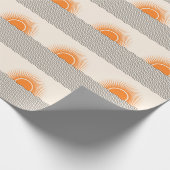Abstracte zonsondergang: geometrische boho decor. cadeaupapier (Hoek)