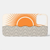 Abstracte zonsondergang: geometrische boho decor. Case-Mate iPhone case (Achterkant (horizontaal))