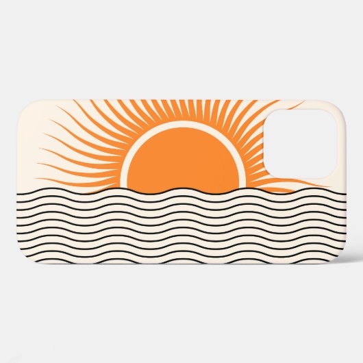 Abstracte zonsondergang: geometrische boho decor. Case-Mate iPhone case (Achterkant (horizontaal))