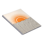 Abstracte zonsondergang: geometrische boho decor. notitieboek (Rechterzijde)
