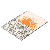 Abstracte zonsondergang: geometrische boho decor. notitieboek (Linkerzijde)