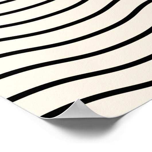 Abstracte zonsondergang: geometrische boho decor. poster (Hoek)