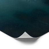 Abstracte Zonsondergang – Gouden Rust Over Horizon Poster (Hoek)
