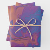 Abstracte zonsondergang inpakpapier vel (In situ)