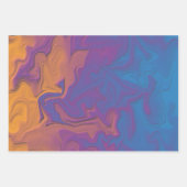 Abstracte zonsondergang inpakpapier vel (Voorkant)