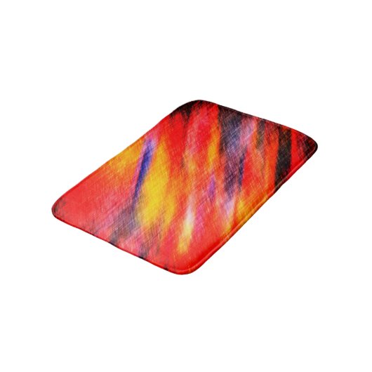 Abstracte zonsondergang kleuren badmat (Gekanteld)