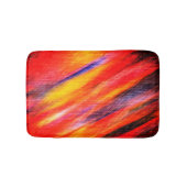 Abstracte zonsondergang kleuren badmat (Voorkant)