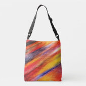 Abstracte Zonsondergang Kleuren Crossbody Bag Crossbody Tas (Achterkant)