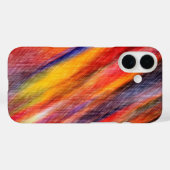 Abstracte Zonsondergang Kleuren iPhone Case (Achterkant (horizontaal))
