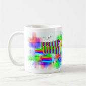 abstracte zonsondergang koffiemok (Links)