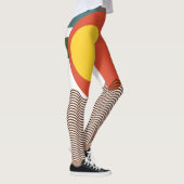 Abstracte zonsondergang leggings (Rechts)