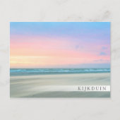 Abstracte zonsondergang op het strand in Den Haag Briefkaart (Voorkant)