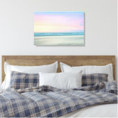 Abstracte zonsondergang op het strand in Den Haag Canvas Afdruk (Insitu (Slaapkamer))