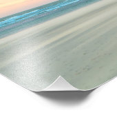 Abstracte zonsondergang op het strand in Den Haag Foto Afdruk (Hoek)