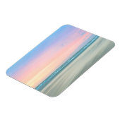 Abstracte zonsondergang op het strand in Den Haag Magneet (Linkerzijde)