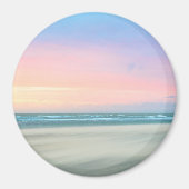 Abstracte zonsondergang op het strand in Den Haag Magneet (Voorkant)