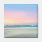 Abstracte zonsondergang op het strand in Den Haag Magneet (Voorkant)