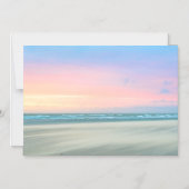 Abstracte zonsondergang op het strand in Den Haag Magnetische Uitnodiging (Voorkant)