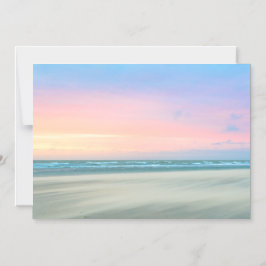 Abstracte zonsondergang op het strand in Den Haag Magnetische Uitnodiging