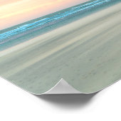 Abstracte zonsondergang op het strand in Den Haag Poster (Hoek)