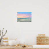 Abstracte zonsondergang op het strand in Den Haag Poster (Keuken)