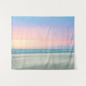 Abstracte zonsondergang op het strand in Den Haag Wandkleed (Voorkant (horizontaal))