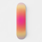 Abstracte zonsondergang persoonlijk skateboard (Voorkant)