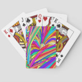 Abstracte zonsondergang pokerkaarten (Achterkant)