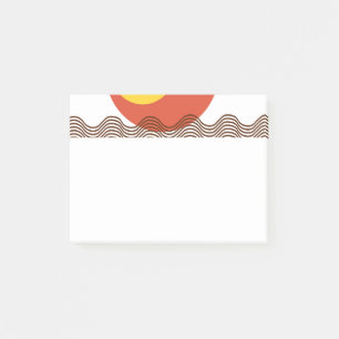 Abstracte zonsondergang post-it® notes
